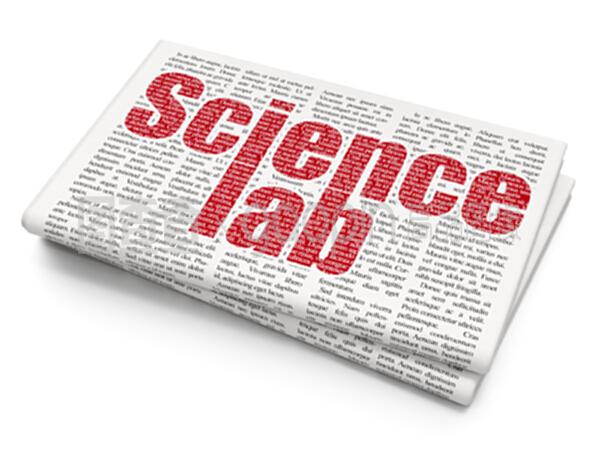 报纸背景科学概念科学实验室